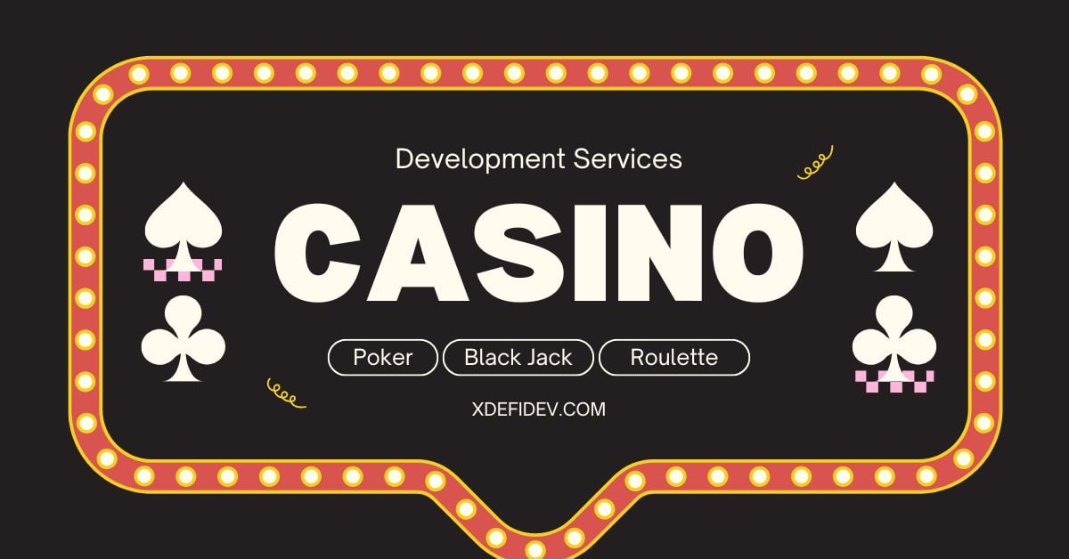 Crypto Casino Development services illustration